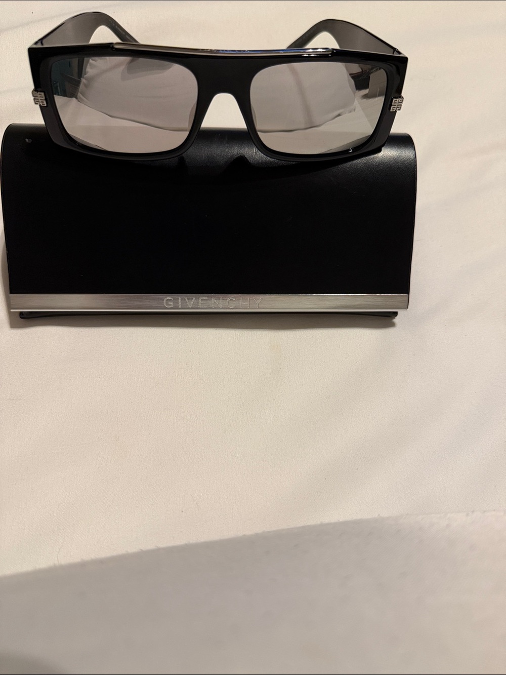 Givenchy Black Sunglasses with Mirror Lenses